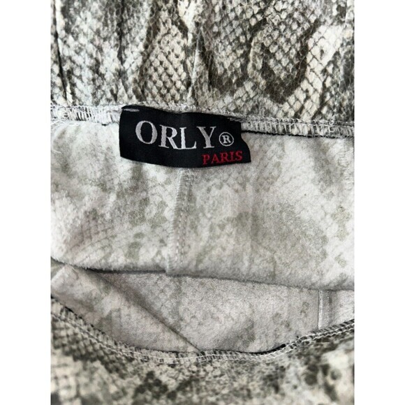 Women's Orly Paris Snake Print Leather Pleated Skirt Size S/M? - Picture 5 of 5